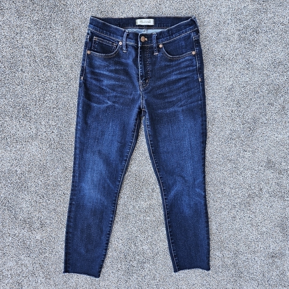 Madewell 9" High-Rise Skinny Crop Jeans: Destructed-Hem Edition Women's Size 28